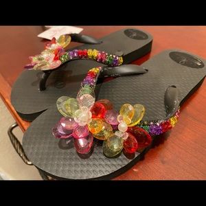 Simone Herrera beaded sandals.